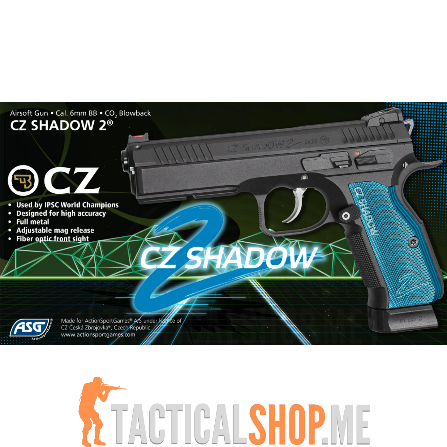 ASG CZ Shadow 2 CO2 (Full Metal) ULTRA AIR