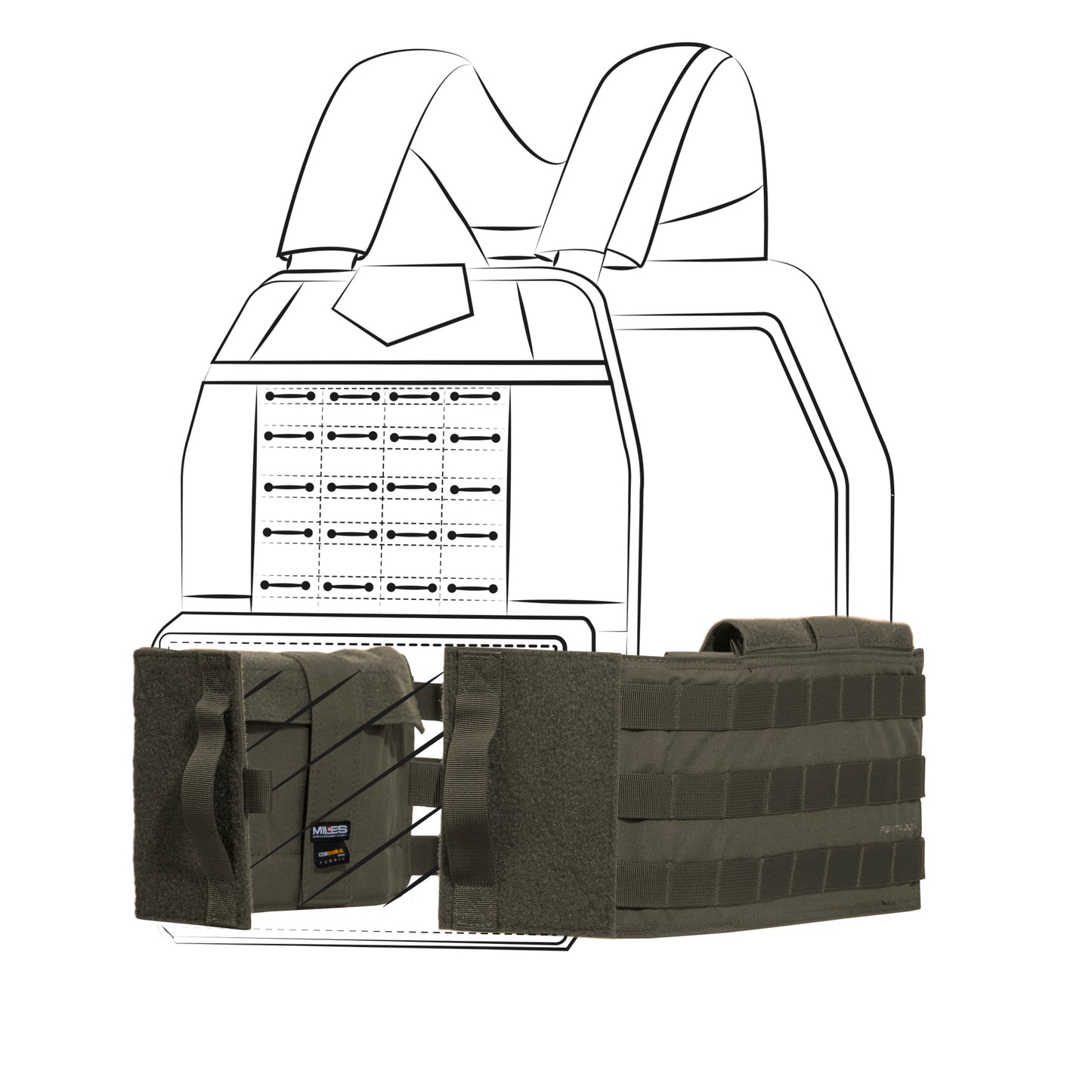 BORBENI DODATAK CUMMERBUND K17094