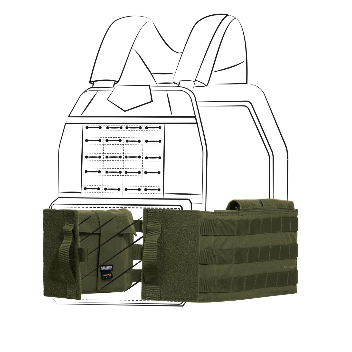 BORBENI DODATAK CUMMERBUND K17094