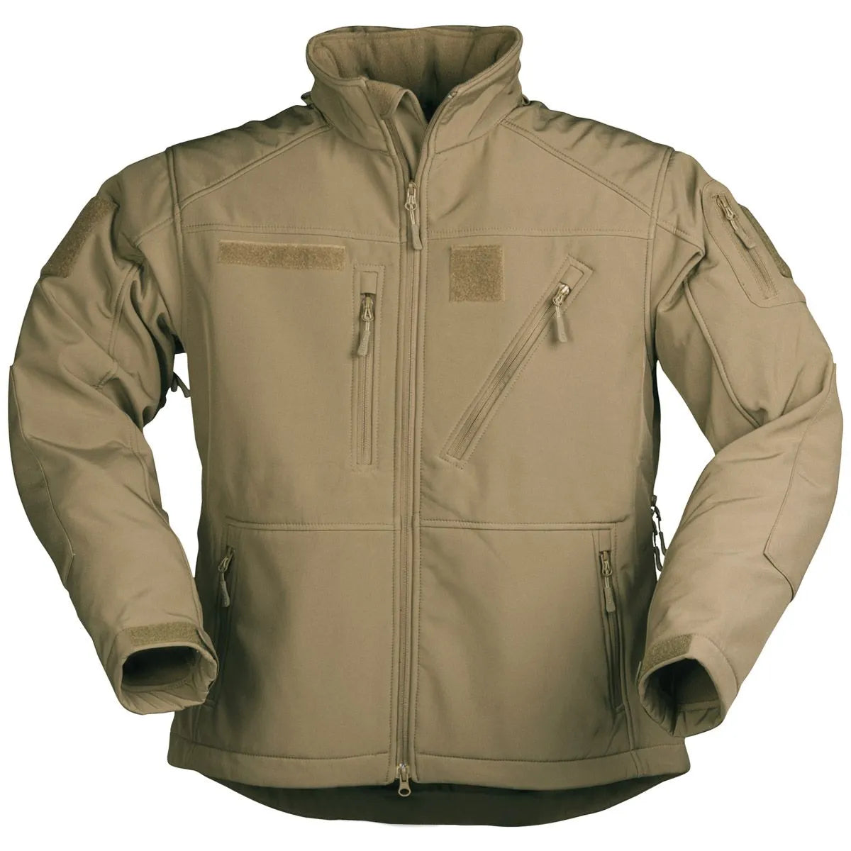MIL-TEC SOFTSHELL JAKNA SCU 14 TAMNA KOJOT