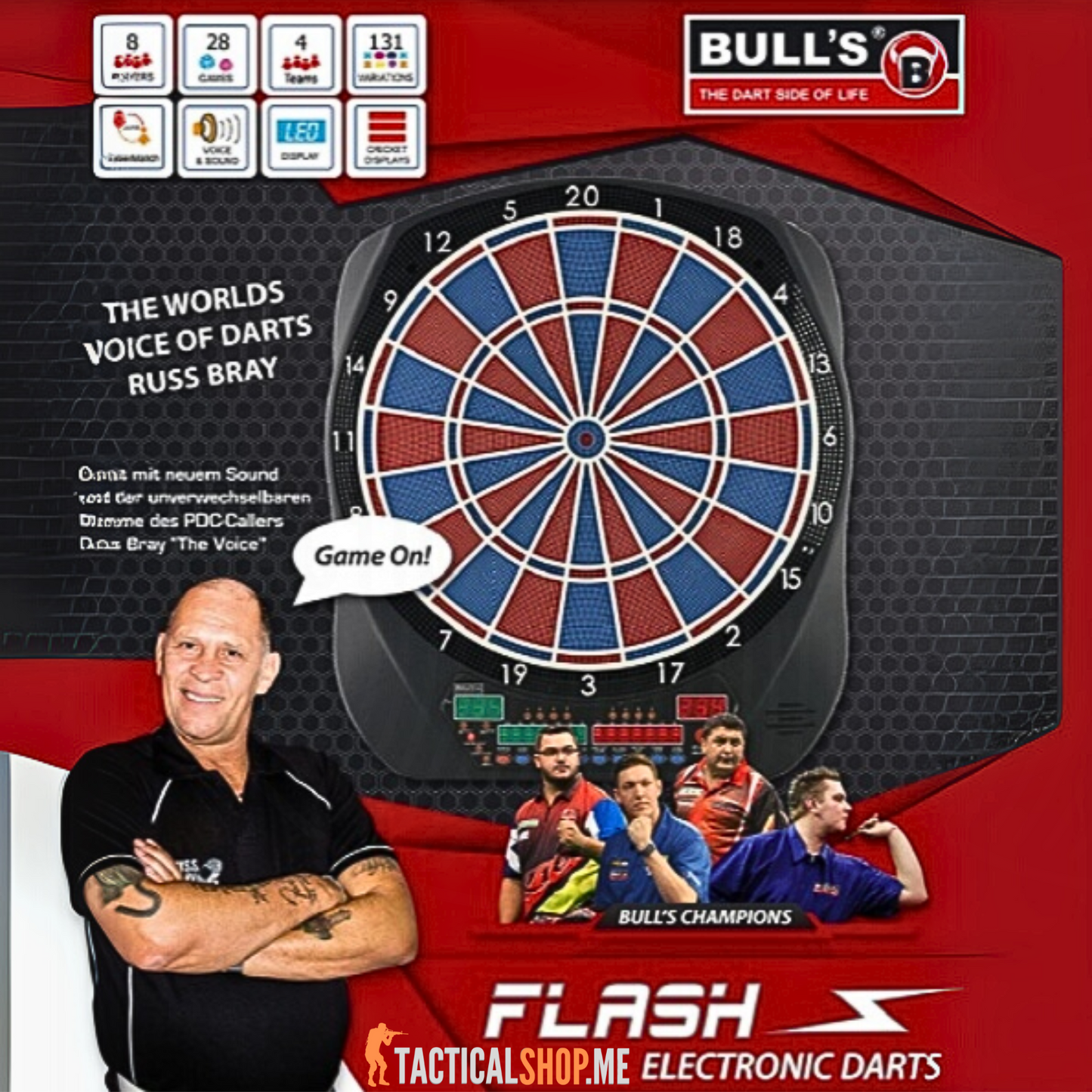 Elektronska pikado meta BULL'S Flash RB Sound