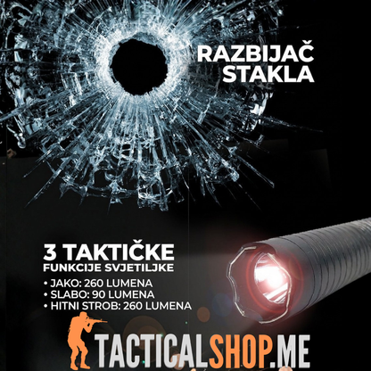 Guard Dog TITAN – Profesionalni elektrošoker palica sa LED lampom
