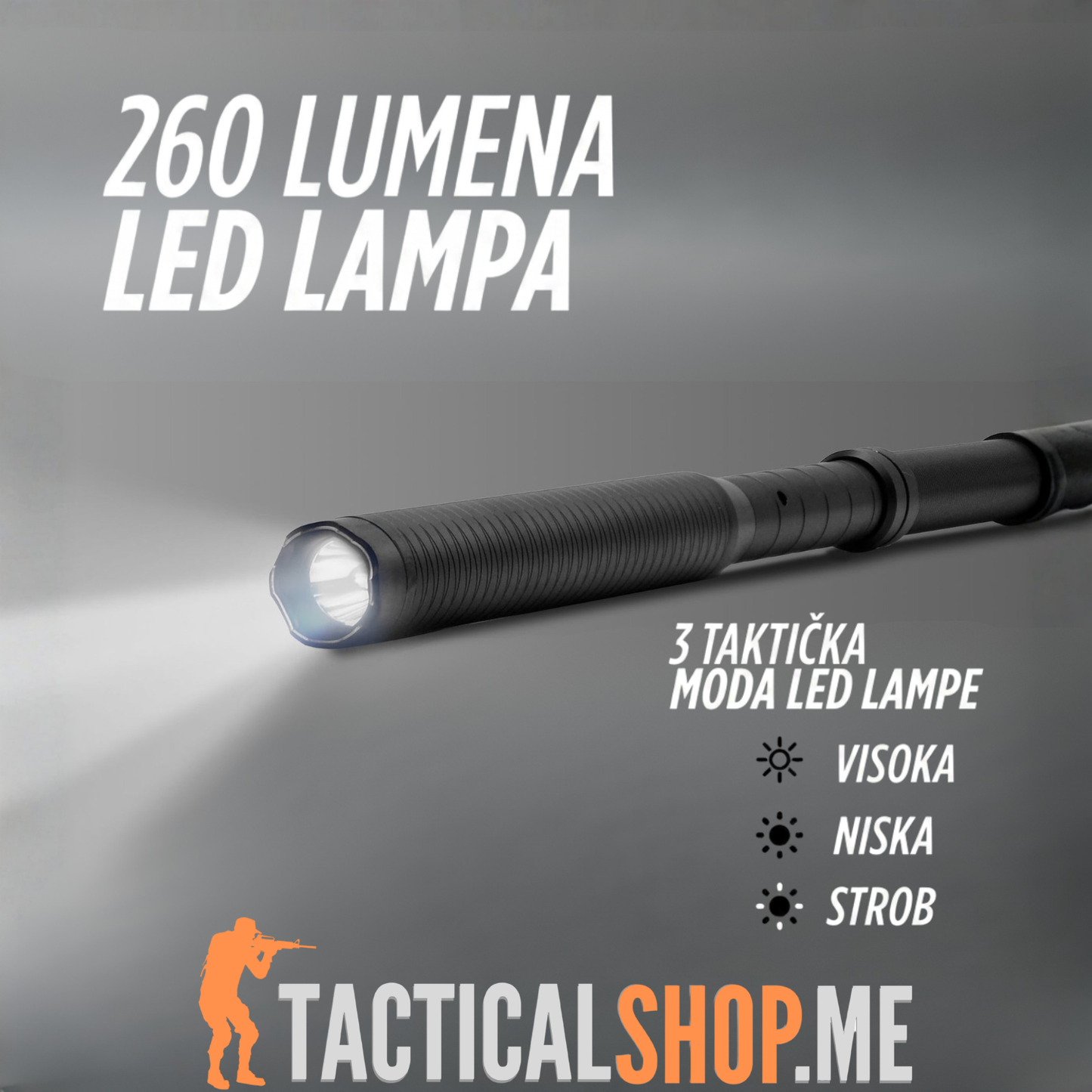 Guard Dog TITAN – Profesionalni elektrošoker palica sa LED lampom