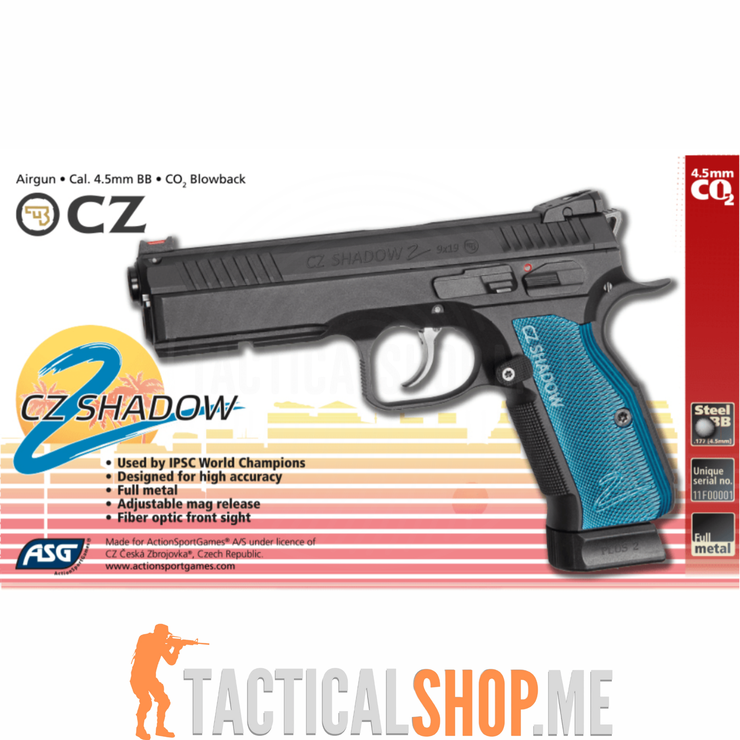 ASG CZ Shadow 2 GBB CO2 4.5mm