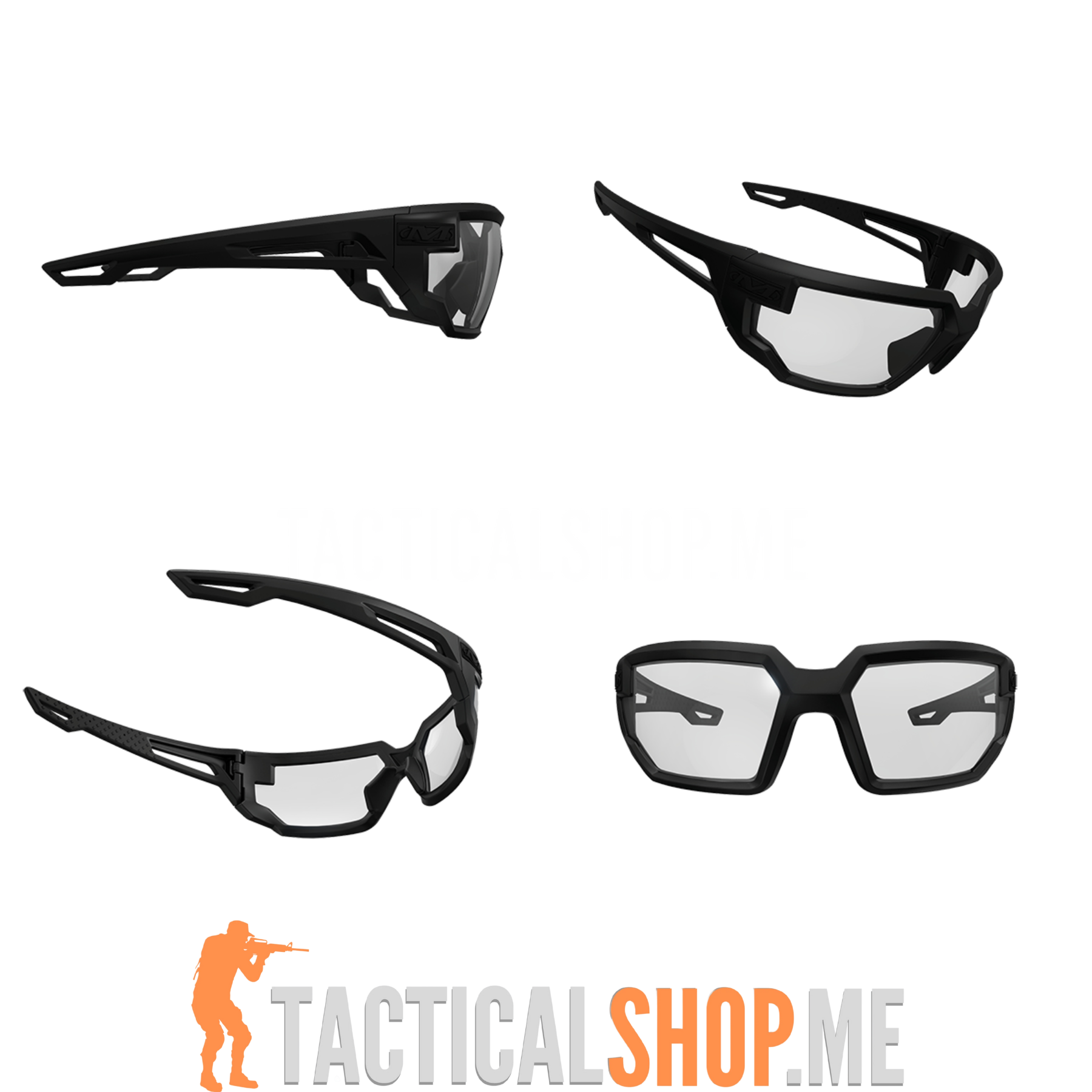 MECHANIX Vision Type-X Zaštitne naočare – Black Frame / Clear Lens