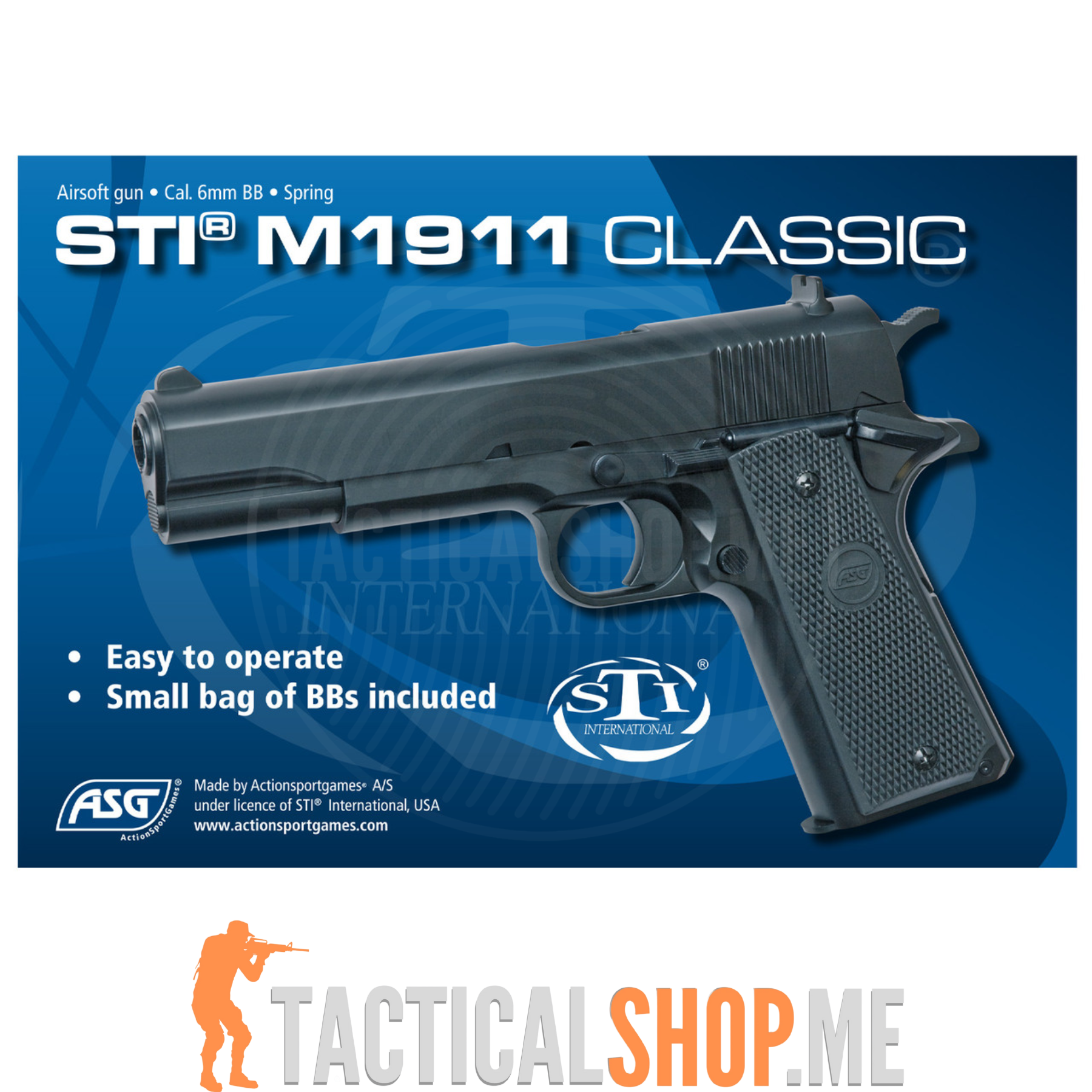 ASG STI® M1911 Classic Spring Airsoft Pištolj