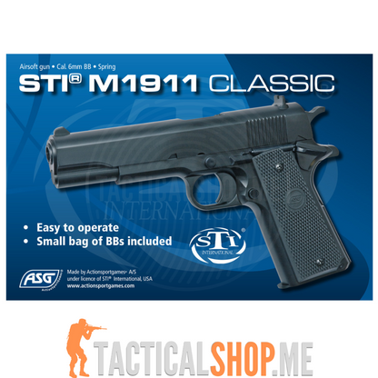 ASG STI® M1911 Classic Spring Airsoft Pištolj