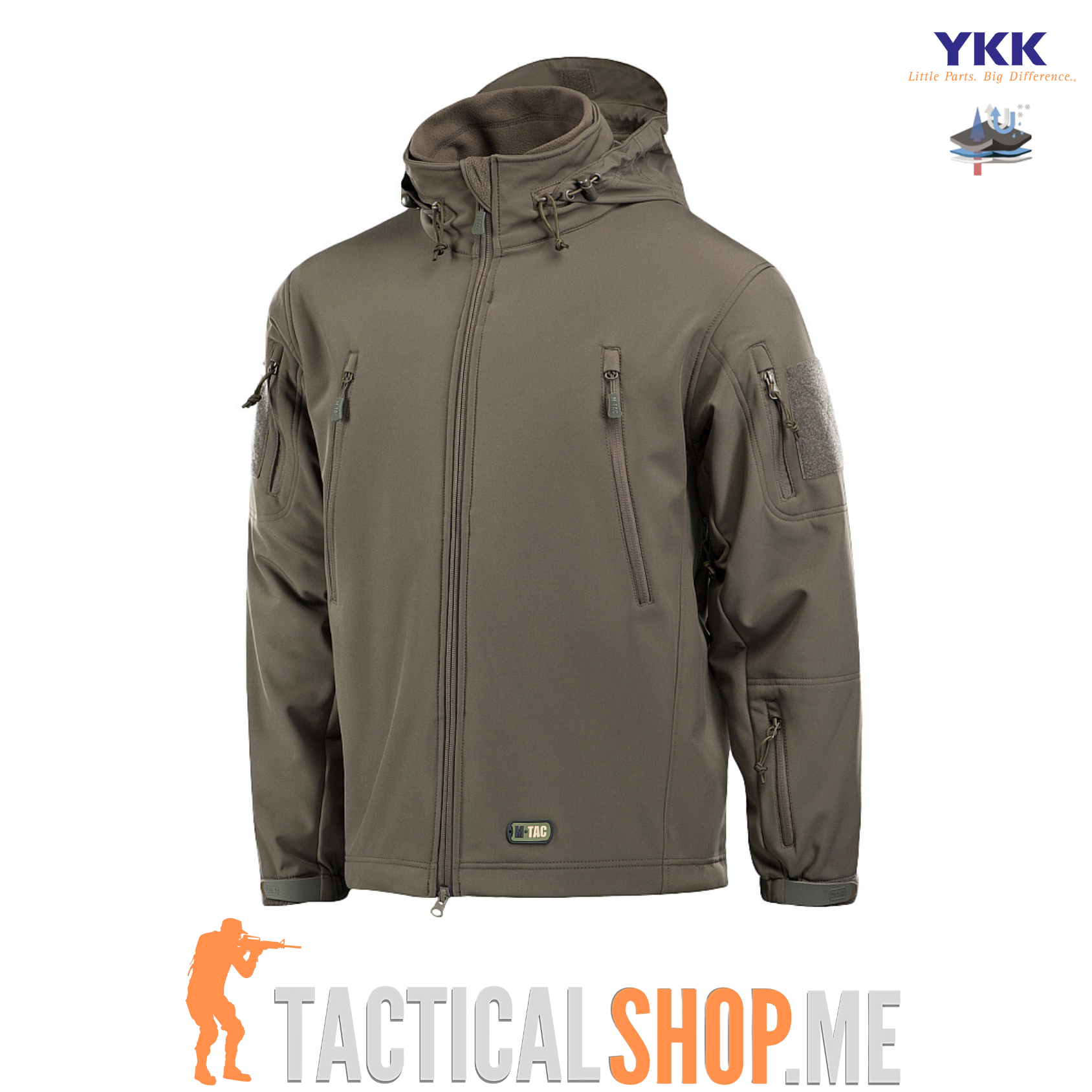 M-TAC Soft Shell jakna sa fliš duks postavom 2 u 1