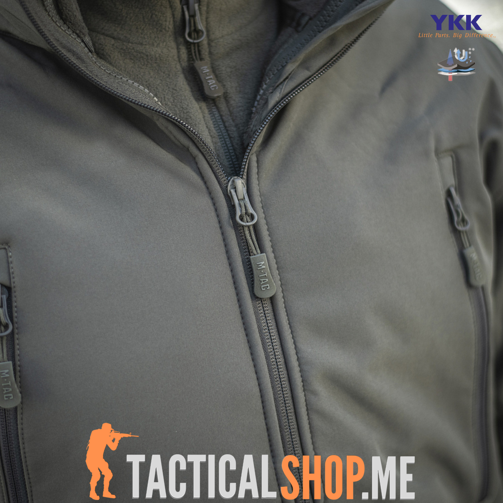 M-TAC Soft Shell jakna sa fliš duks postavom 2 u 1