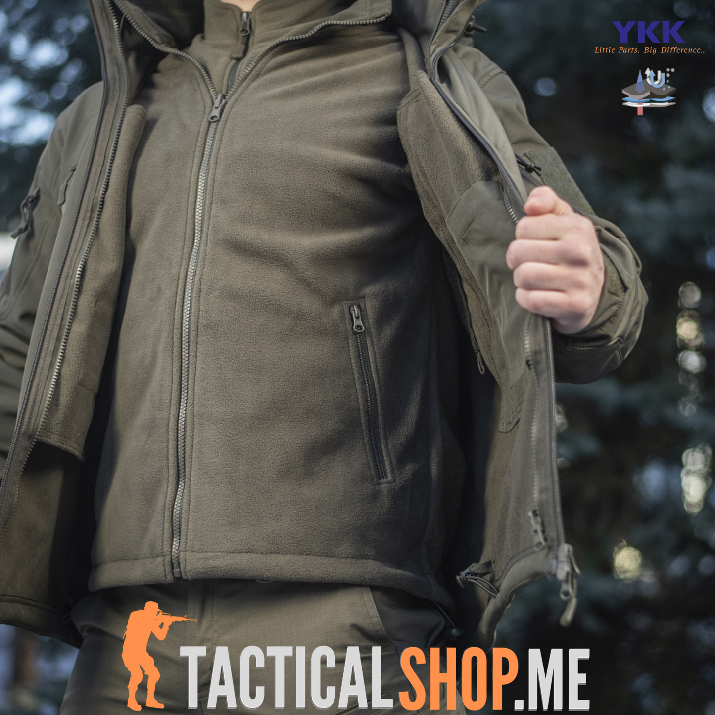 M-TAC Soft Shell jakna sa fliš duks postavom 2 u 1