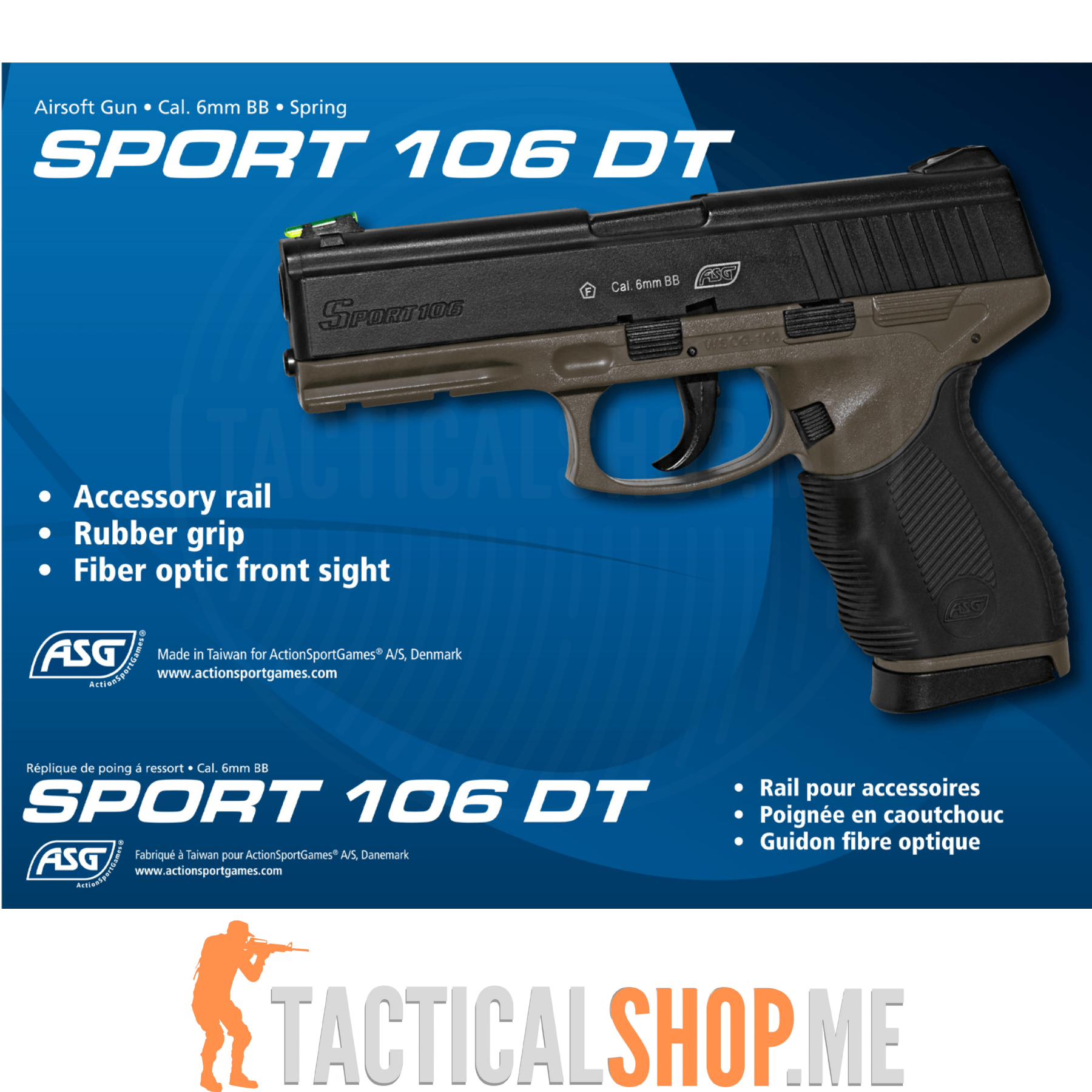 ASG SPRING PIŠTOLJ SPORT 106 DT DUAL TONE