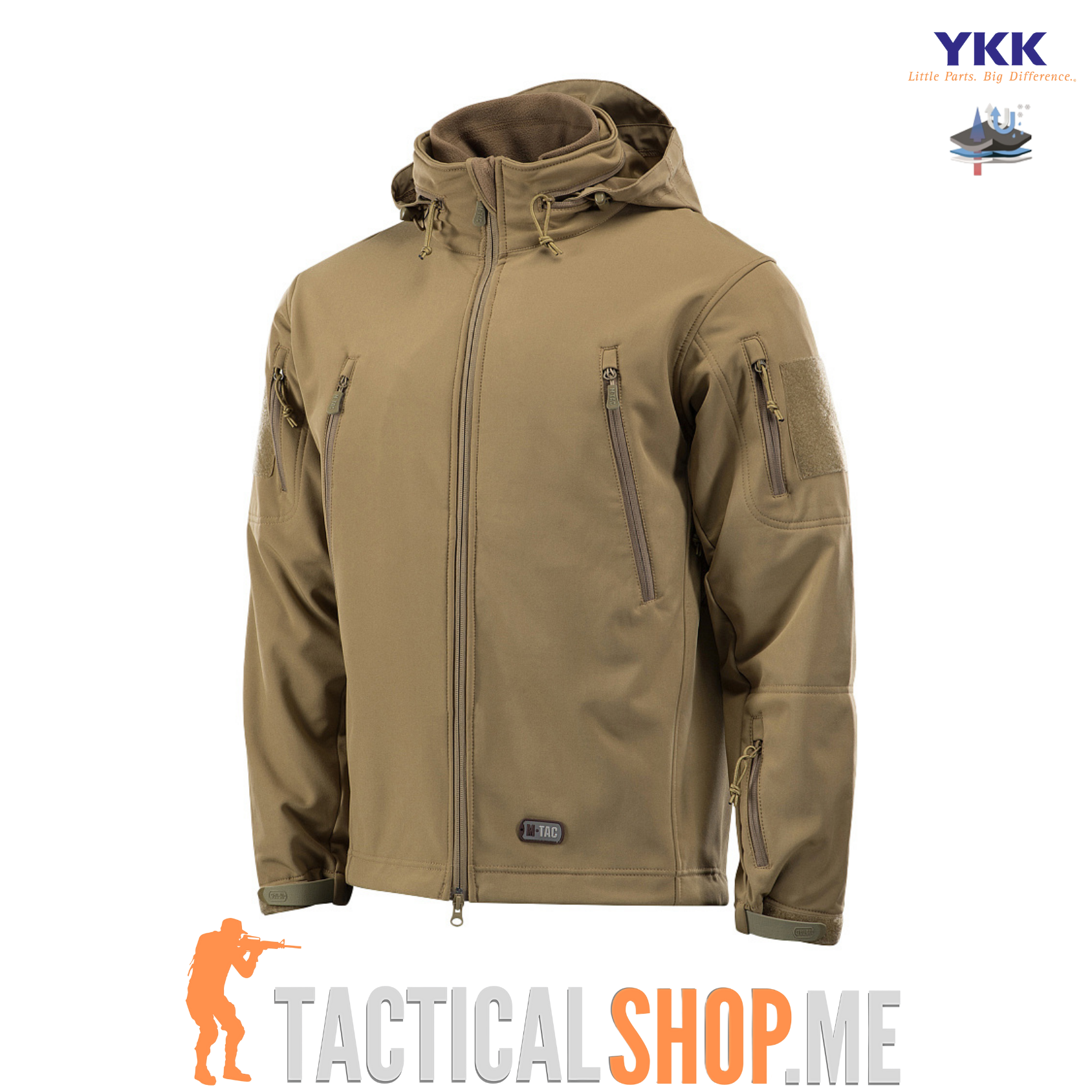 M-TAC Soft Shell jakna sa fliš duks postavom 2 u 1