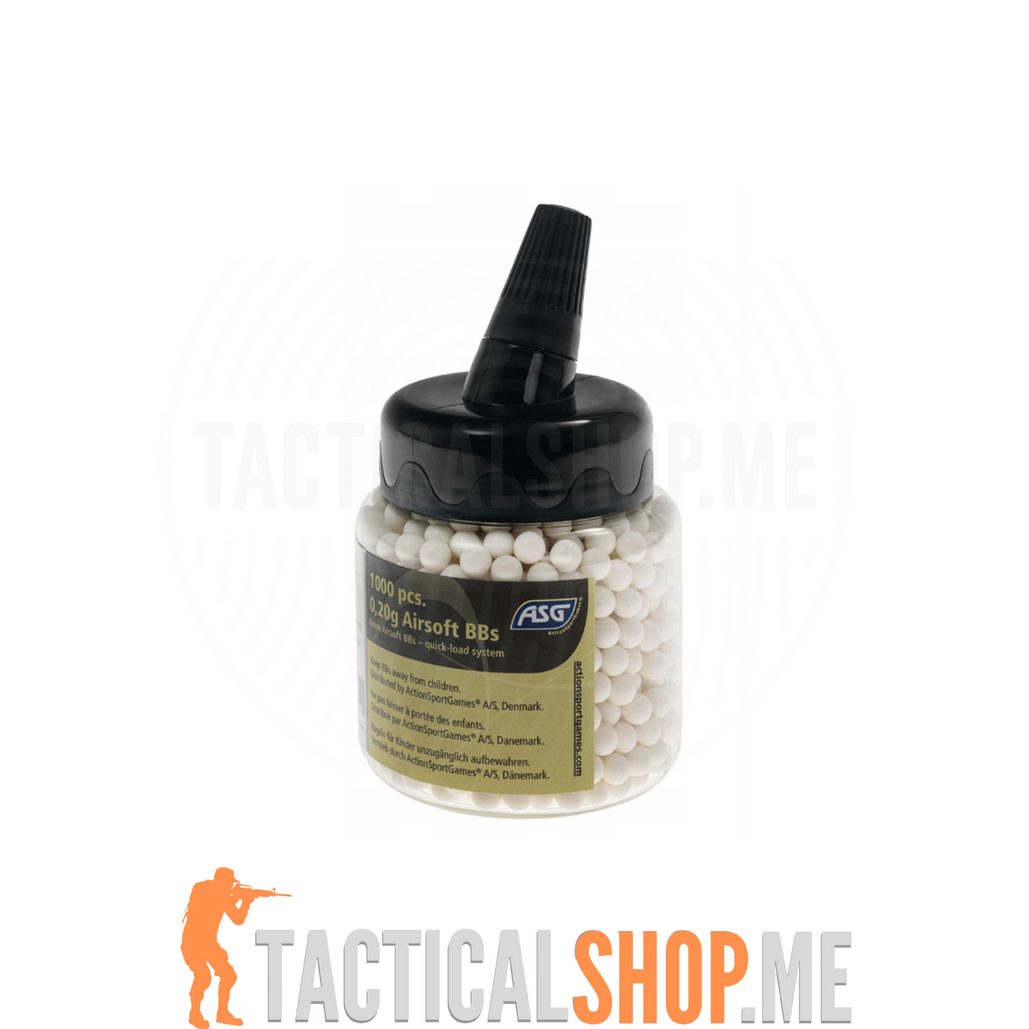 ASG 6mm Airsoft Kuglice – 1000 komada (0.20g)