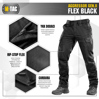 M-TAC Aggressor Gen II Flex taktičke pantalone