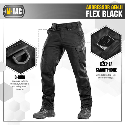 M-TAC Aggressor Gen II Flex taktičke pantalone