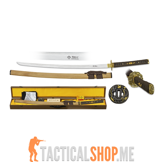 KATANA Toledo 10  Imperial – Damascus Steel, Braon futrola
