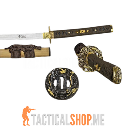 KATANA Toledo 10  Imperial – Damascus Steel, Braon futrola