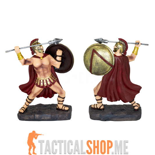 Dekorativna figura Spartanac sa kopljem i štitom Albainox Tole10, 18 cm