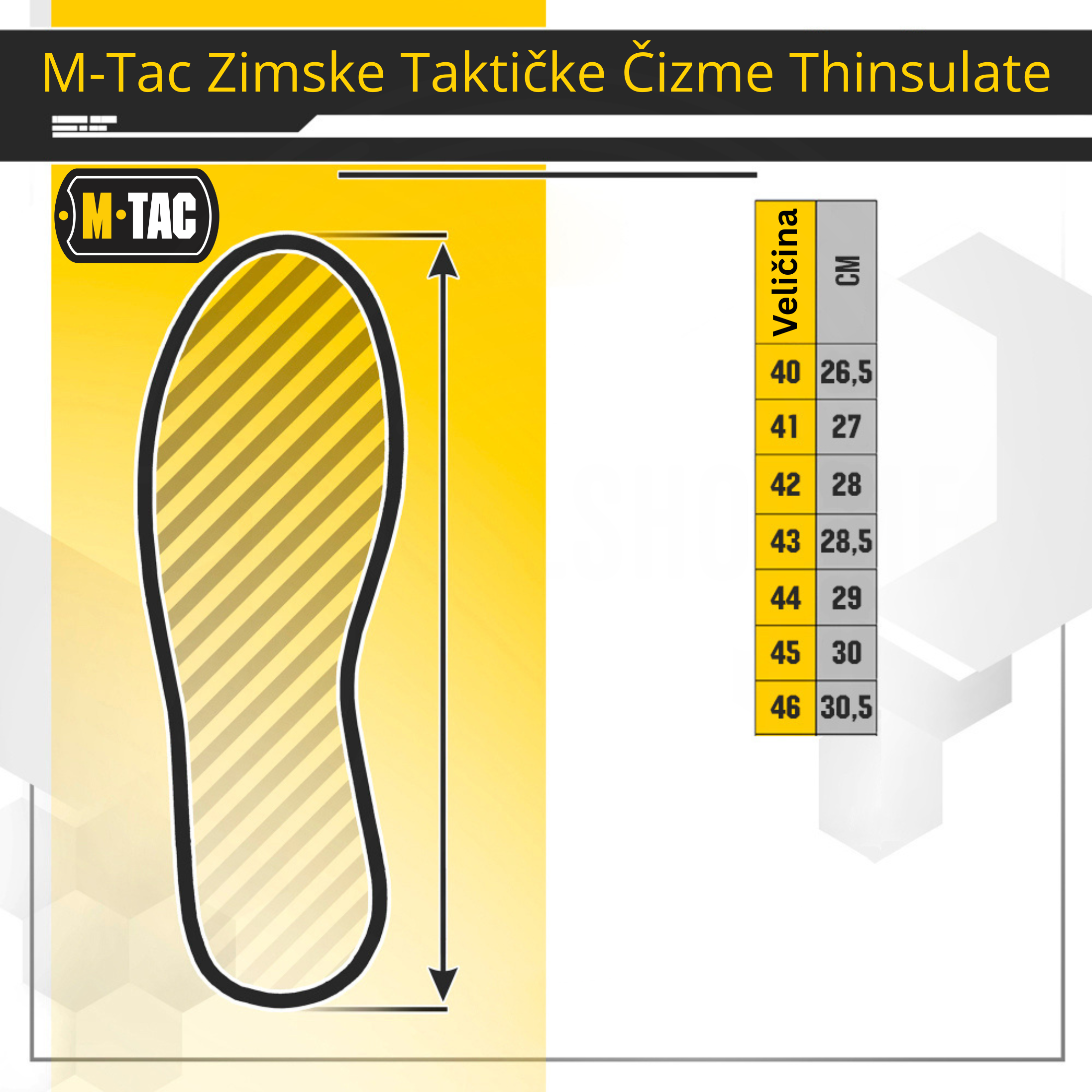 M-TAC Taktičke zimske čizme Thinsulate