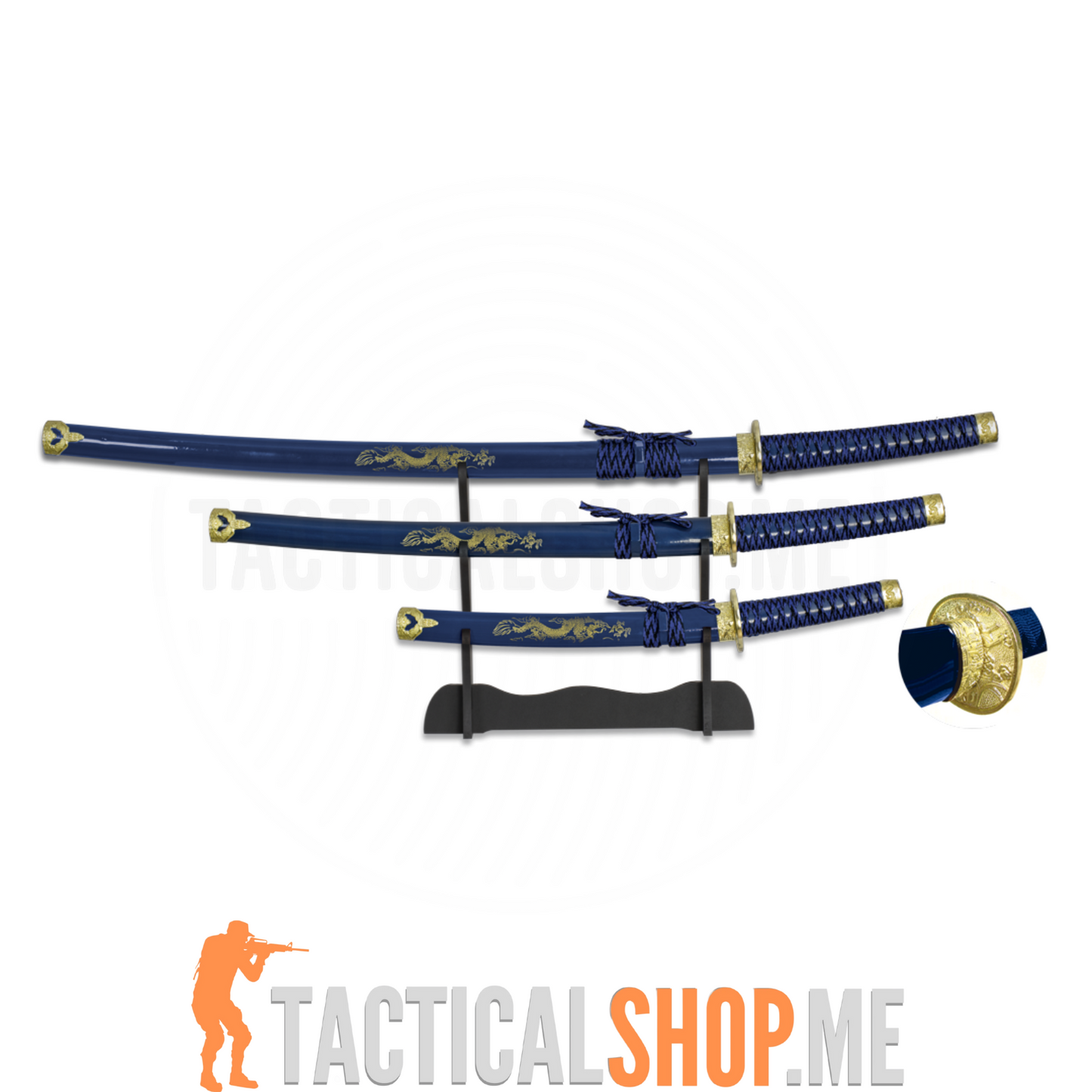 TOLE10 Set od 3 Katane – Albainox, Plava serija (Model 31515-AZ)