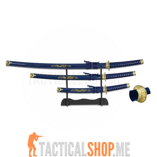 TOLE10 Set od 3 Katane – Albainox, Plava serija (Model 31515-AZ)