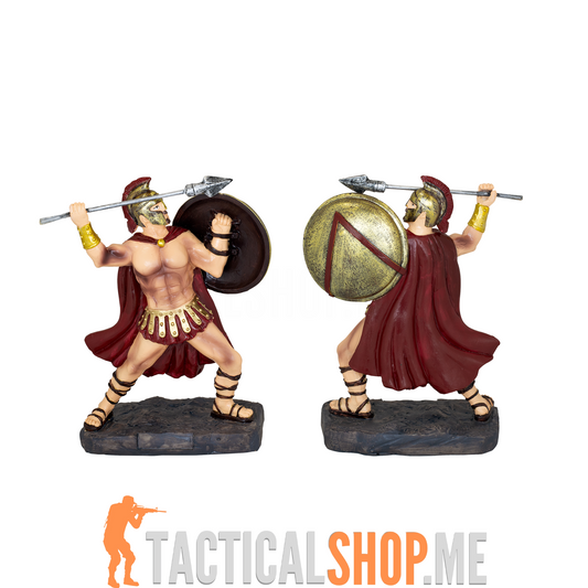 Dekorativna figura Spartanac sa kopljem i štitom – Albainox Tole10, 12 cm